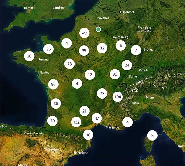 carte projets chasse FRCNA